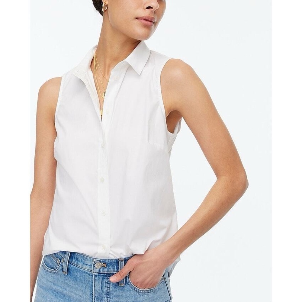 J. Crew White Button Down Shirt